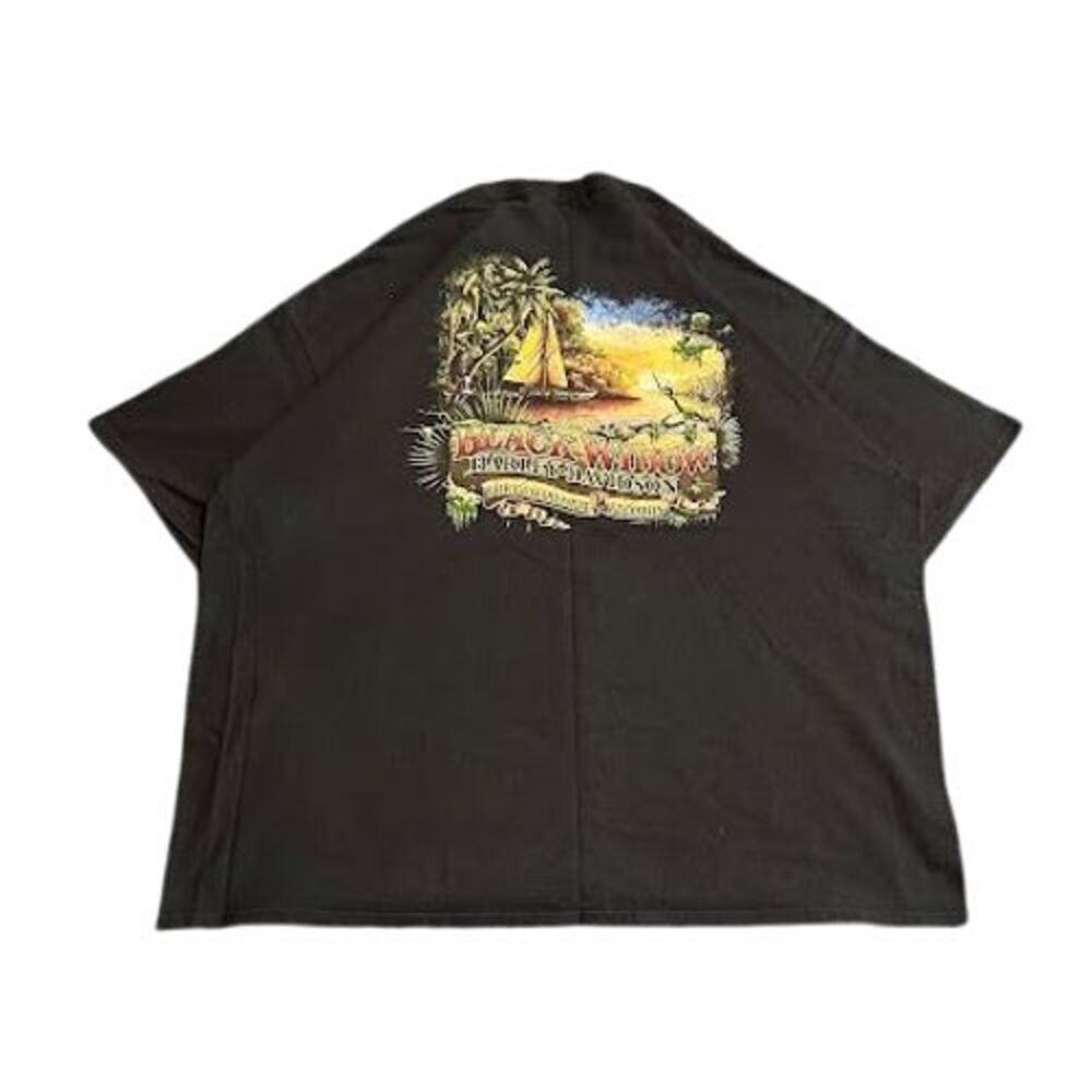 Vintage Harley Davidson Black Widow Port Charlotte, FL Graphic Shirt/T-Shirt